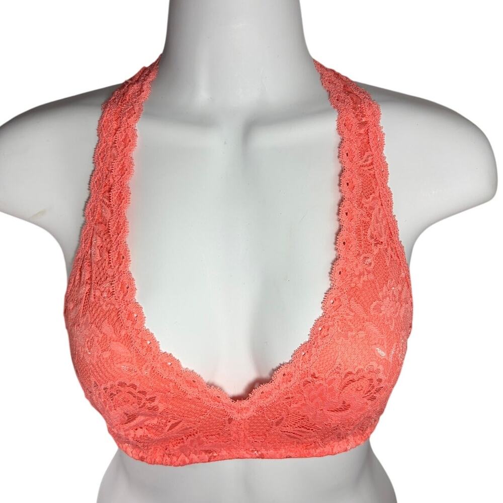 Small COSABELLA Beauty Racie Bralette Racerback Italian Lace Coral breeze NWT